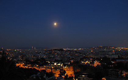 Moonlight over Barcelona